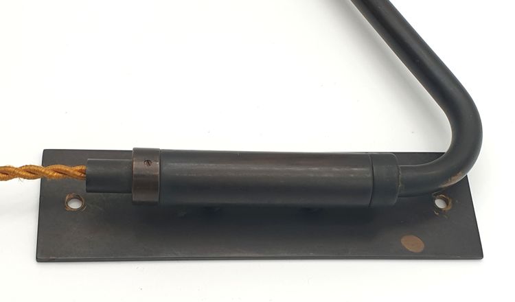 Ancienne lampe d'atelier / d'Architecte circa 1950/60 BRONZE and BAKELITE Moving arms