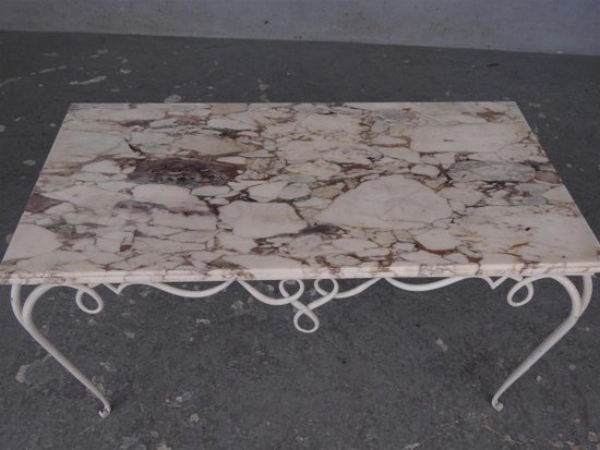 Table Fer Forgé époque 1940  De René Prou