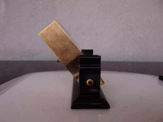 Bronze Quartz Table Clock By Cartier in Paris