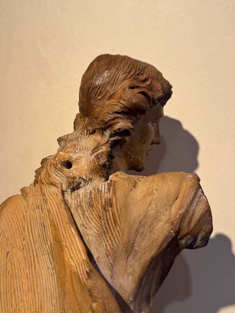 Christ bénissant - Grande terre cuite originale, France18e siècle