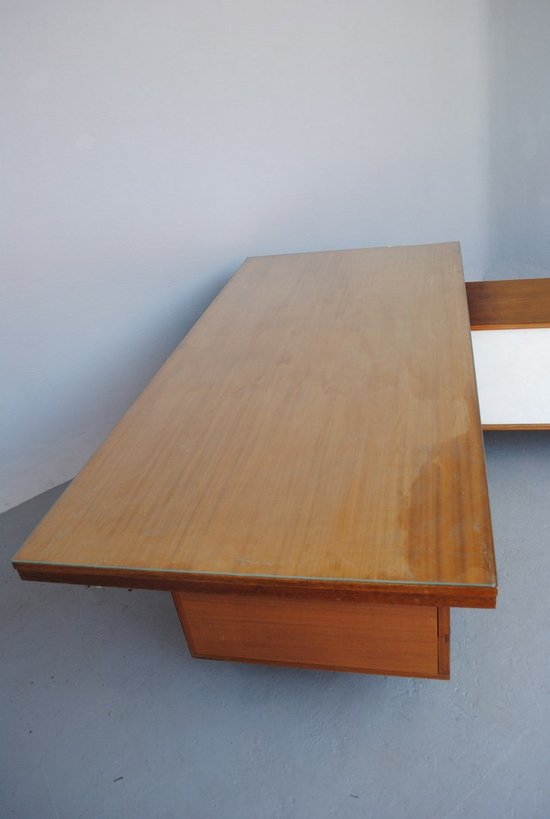 Scrivania presidenziale scandinava in teak