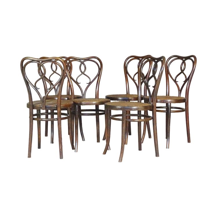 Set de 6 Dining chairs ,Thonet N°561 au catalogue USA