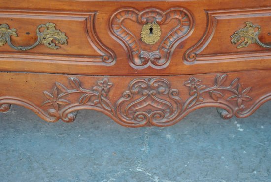 Cassettone in noce d'epoca Luigi XV