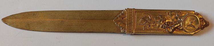 André MARIONNET - (1852 - 1912) - Bronze paper knife