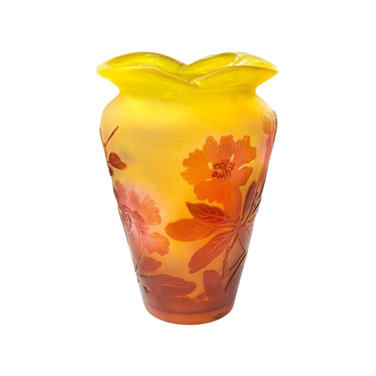 Emile Gallé  Vase Art Nouveau "Bignones"