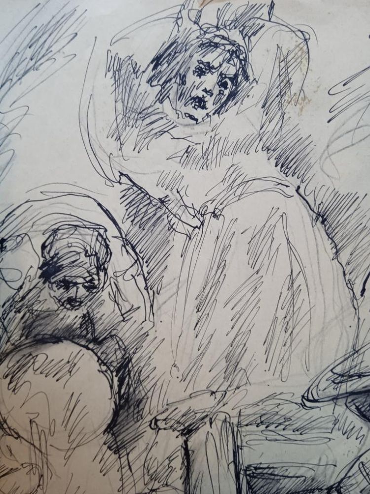 BELA Emmanuel (1897-1976) Combat against the Philistines