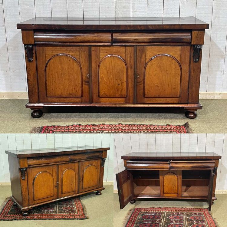 Viktorianisches Mahagoni-Sideboard aus dem 19. Jahrhundert