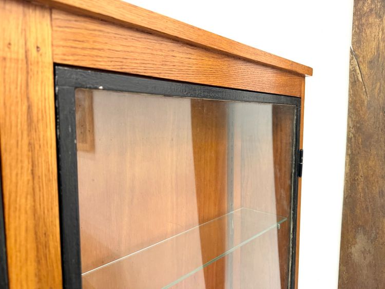 Siegel Paris Wandvitrine – Eiche & Glas – 1950
