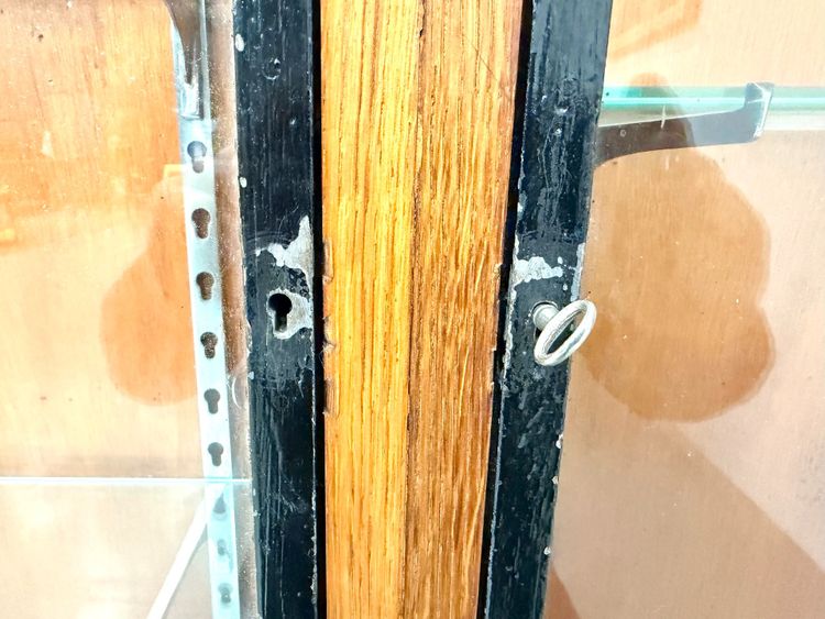 Siegel Paris Wandvitrine – Eiche & Glas – 1950