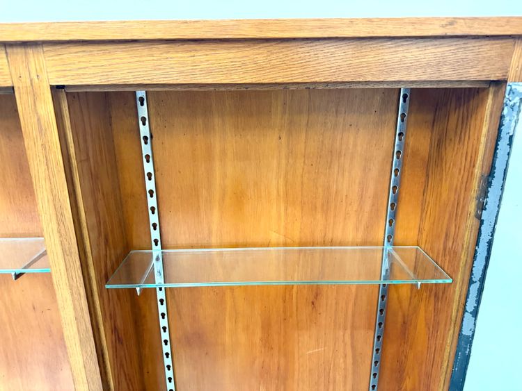 Siegel Paris Wandvitrine – Eiche & Glas – 1950