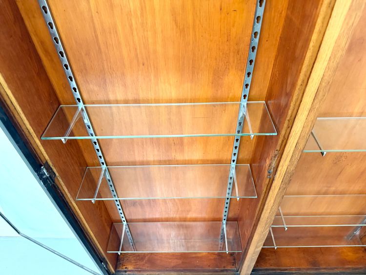 Siegel Paris Wandvitrine – Eiche & Glas – 1950