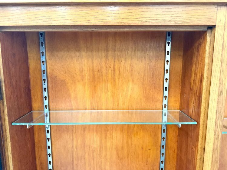 Siegel Paris Wandvitrine – Eiche & Glas – 1950