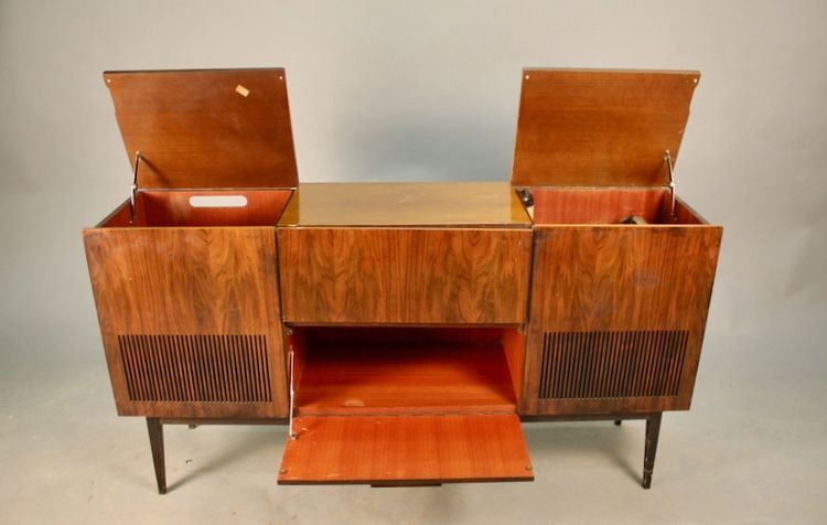 Mobile HiFi Schaub Lorenz vintage con due altoparlanti