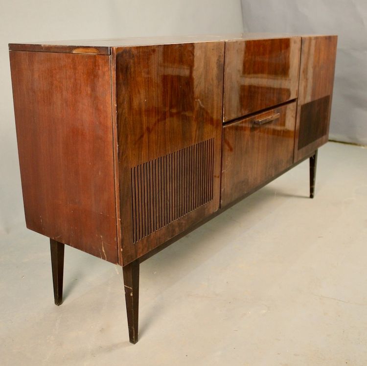Mobile HiFi Schaub Lorenz vintage con due altoparlanti