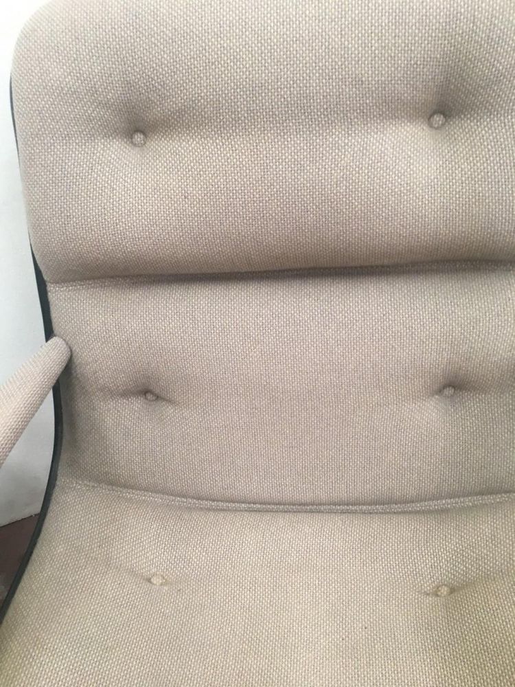  Paire De Fauteuil De Direction Marque "STRAFORD " Chrome et tissus XX siècle 