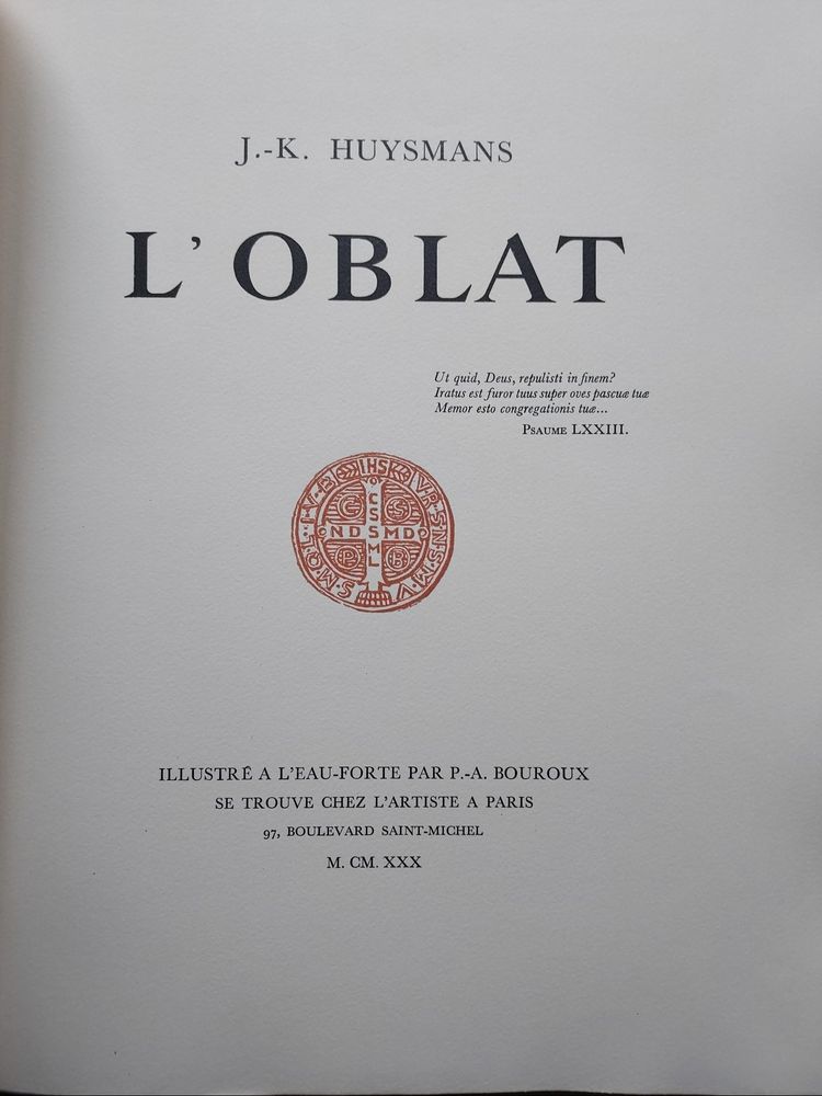 J.K. Huysmans L'Oblato