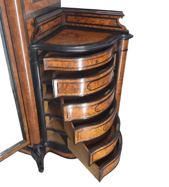 Armoire Napoléon III En Loupe Et ébène époque XIXème