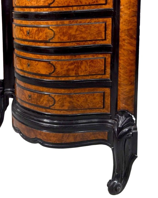 Armoire Napoléon III En Loupe Et ébène époque XIXème