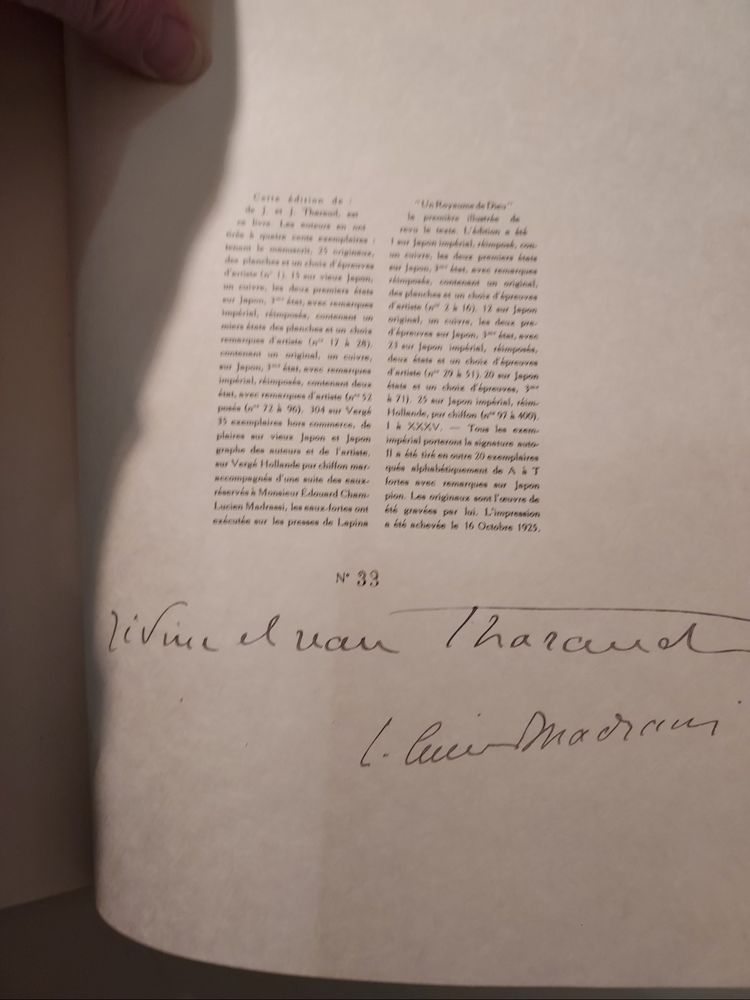 J e J Tharaud Un Regno di Dio