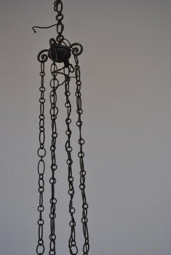 Lustre En Fer Forgé Dlg Brandt Art Déco 1930