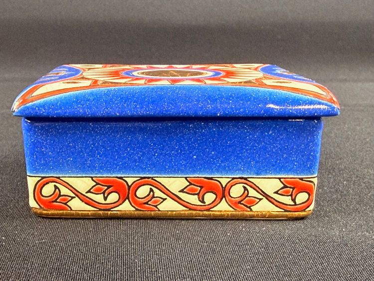 Longwy enamels, beautiful rectangular box!