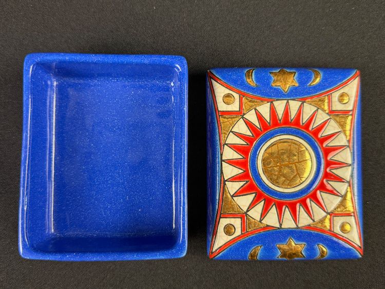 Longwy enamels, beautiful rectangular box!
