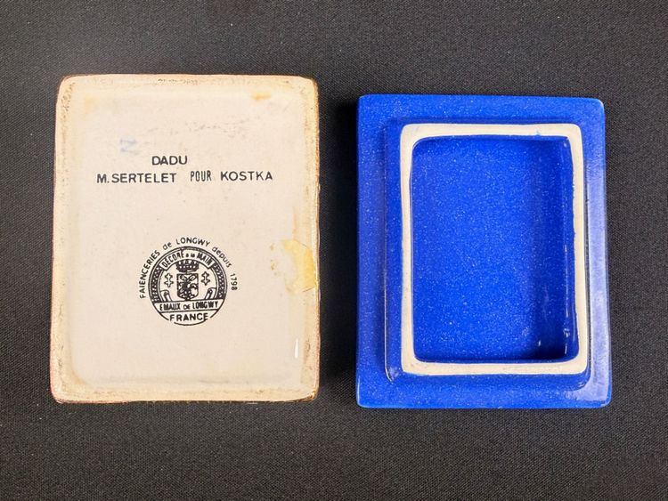 Longwy enamels, beautiful rectangular box!