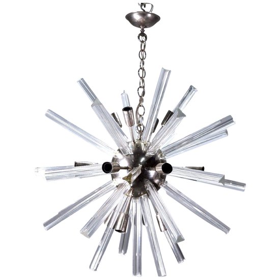 Sputnik Chandelier Italian Design Glass rod