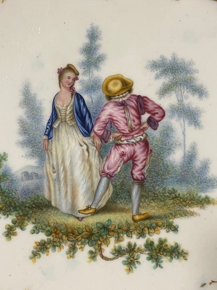 Soft-paste porcelain plate from Sèvres, 18th century