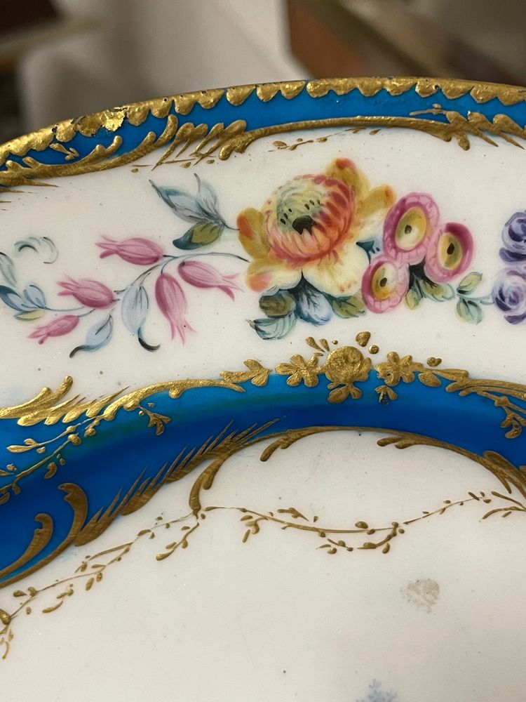 Soft-paste porcelain plate from Sèvres, 18th century