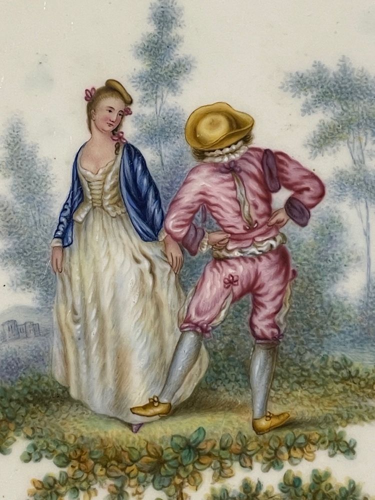 Soft-paste porcelain plate from Sèvres, 18th century