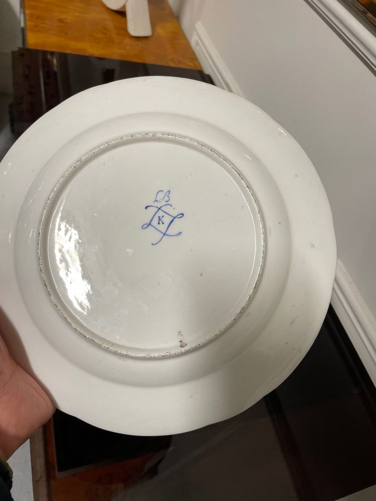 Soft-paste porcelain plate from Sèvres, 18th century