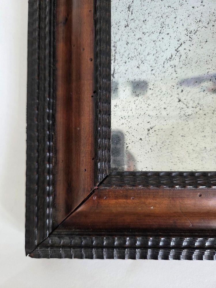 Dutch mirror - carved wood - 17th century