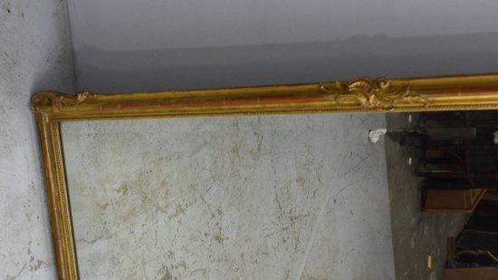 Miroir 182x124 Bois Et Stuc Doré Napoléon III époque XIXème