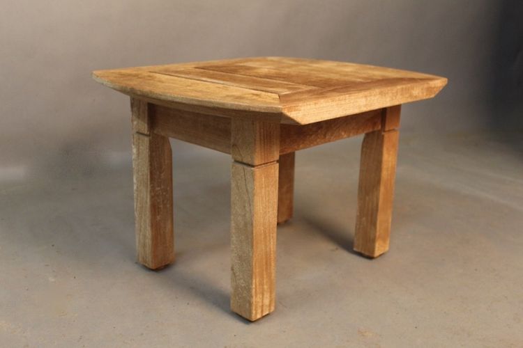 Coppia di tavolini da caffè in teak, Roland Vlaemynck