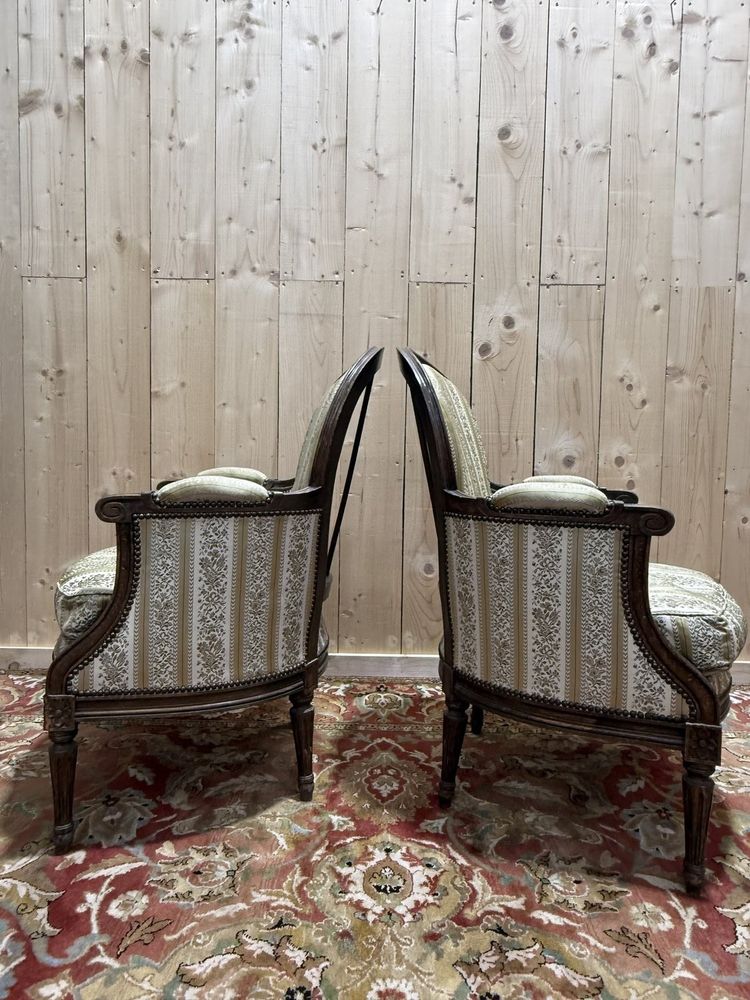 Paar Sessel - Schäferinnen im Louis XVI-Stil
