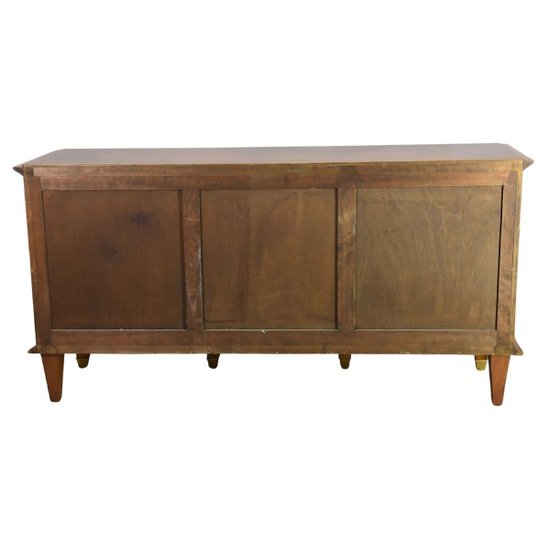 Mahogany and Bronze 1940s Sideboard by Pierre Lardin