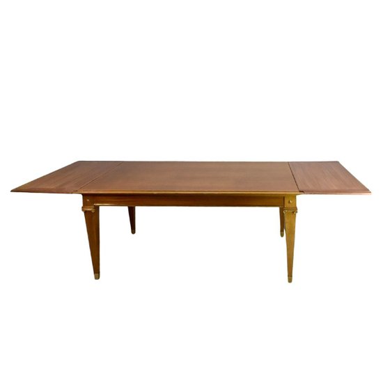 1940 Mahogany And Bronze Dining Table By Pierre Lardin