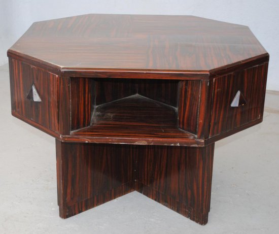 Table Basse ébène Macassar 1930 Art Déco