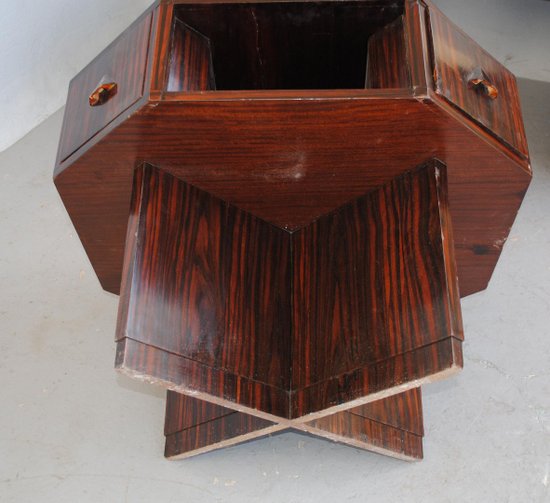 Table Basse ébène Macassar 1930 Art Déco