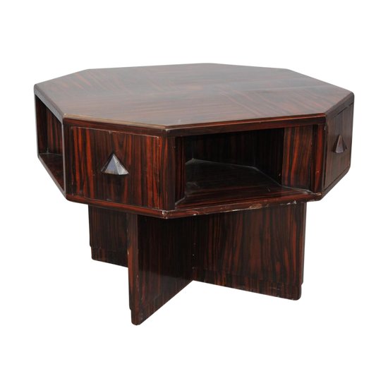 Table Basse ébène Macassar 1930 Art Déco