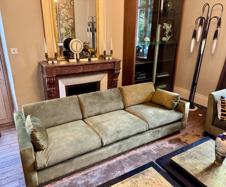 Large restored Lurier Wehrlings sofa
