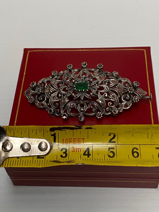 BROCHE 1900 ARGENT MASSIF 