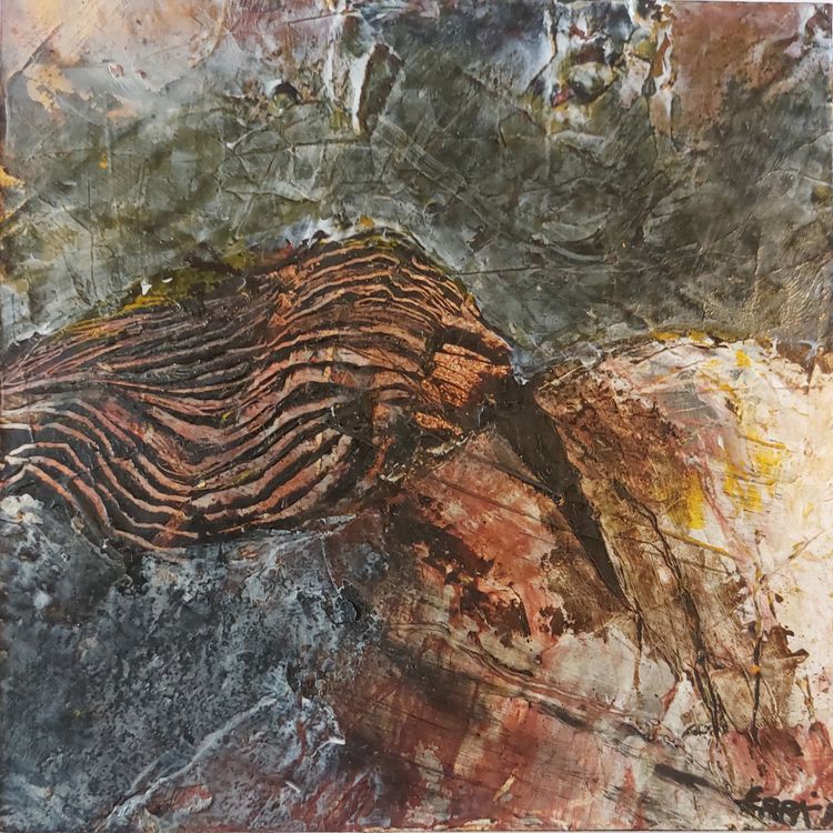 Vincent ERRA – 2 Ölgemälde auf Holz – Abstraktionen