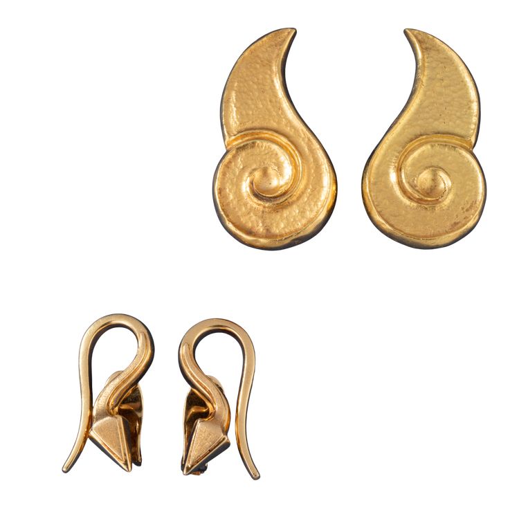 Lalaounis Paar goldene Ohrclips