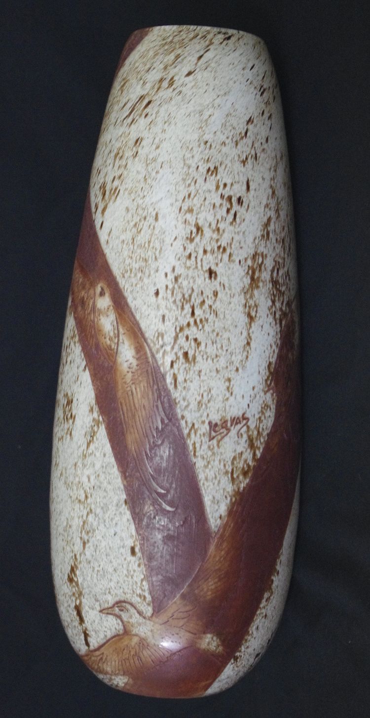 Jugendstilvase signiert Legras (1839-1916).