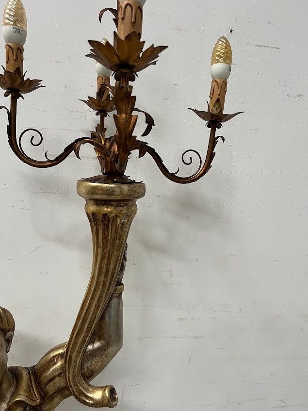 Stehlampe mit silberner nubischer Figur, 20. Jahrhundert