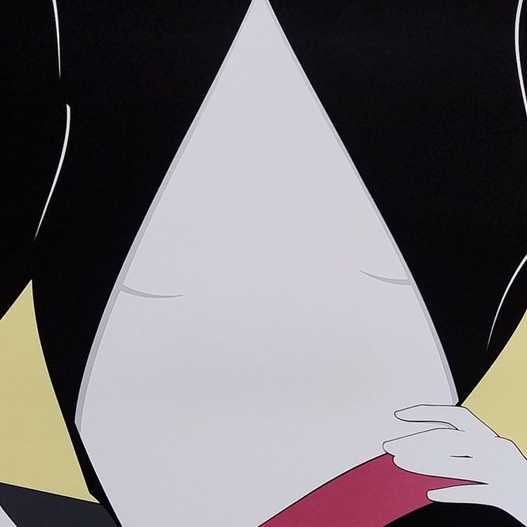 Superbe affiche originale de Patrick Nagel des années 1990, intitulée « Veste ouverte ».