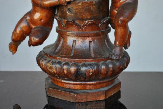 Pair Of Sculptures With Babies XIXth Century