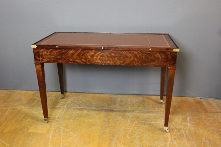 Table à jeux  Tric Trac en acajou XIX